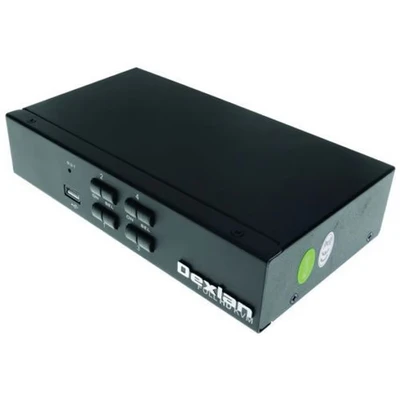 Afbeelding van Switch KWM 4 poorten HDMI 4K en USB audio kabels DEXLAN