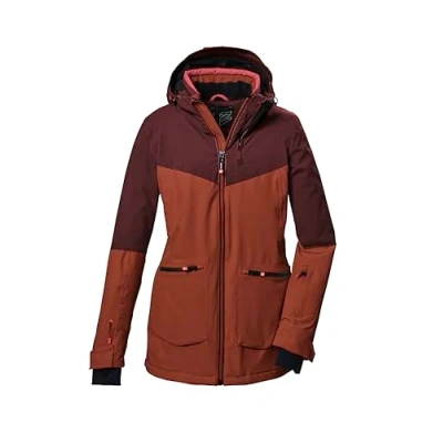 Afbeelding van killtec Dames SKI jack/functionele jas met capuchon, sneeuwvanger en onderarmventilatie KSW 40 WMN JCKT, licht staalmunt, 36, 41973 000