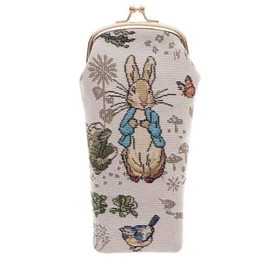 Afbeelding van Brillenhouder Brillenkoker Gobelinstof Peter Rabbit Pieter Konijn