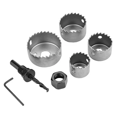 Afbeelding van Akozon gatenzaag 1 set 32/38/44/54 mm koolstofstaal boor cutter gereedschap voor houtbewerking