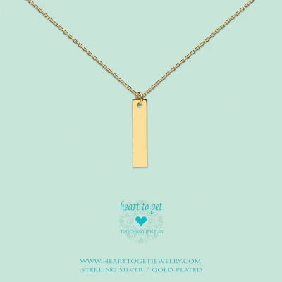 Afbeelding van Heart to Get Grote Letter I Ketting goudkleurig