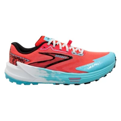 Afbeelding van Brooks Catamount Trail hardloopschoenen, Dames, Maat: 39, Diva pink bluefish black Textiel