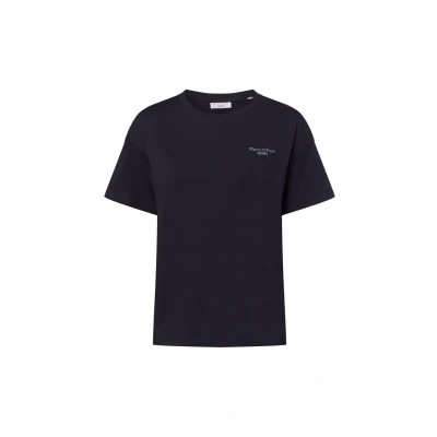 Afbeelding van Marc O&#039;Polo Tshirt basic, Dames, Maat: Large, Marine