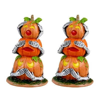 Afbeelding van Pumpkin Snowmen Set Of 2 LEMAX