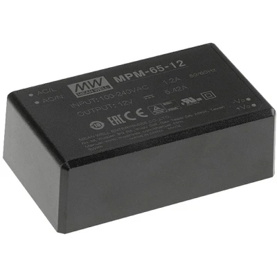 Afbeelding van Mean Well MPM 65 48 AC/DC printvoeding V/DC 65,3 W