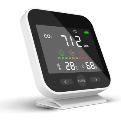 Afbeelding van CO2 Meter Luchtkwaliteitmeter Binnen Temperatuurmeting Draagbaar