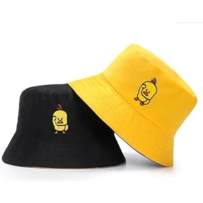 Afbeelding van *** Hoed Festival Zomer Bucket Hat Vissershoedje Eend Geel Zonnehoed van Heble®