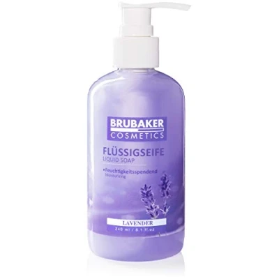 Afbeelding van BRUBAKER Cosmetics 3 Pack Handzeep Vloeibare Zeep Lavender X 240 ML in een Praktische Dispenser Reinigt Zacht en Hydrateert