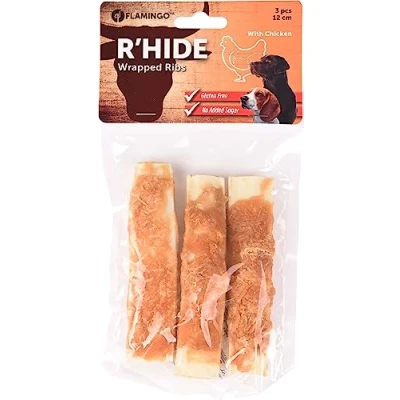 Afbeelding van Hondensnack R&#039;Hide Chicken Wrapped Ribs 12 cm 3 stuks
