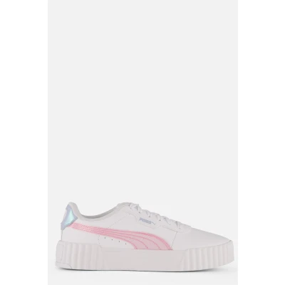 Afbeelding van PUMA Carina 3.0 Blurry Dreams Jr Meisjes Sneakers White Rose Mauve Cool Weather