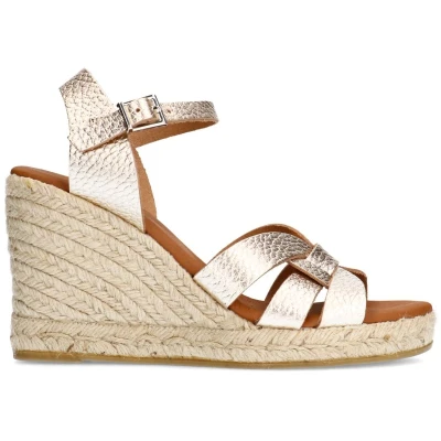 Afbeelding van Sacha Gouden Sandalen Met Hakken (Maat 36, Leer)
