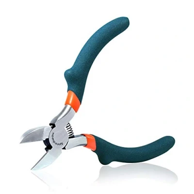 Afbeelding van SPEEDWOX Mini Diagonale Tang Dunne Precisie Draadsnijders 4 1/2 Inches Convexe Schouder Kleine Plastic Tangen Micro Side Cutter Snijden Fijne Sieraden Maken Professionele Kralen Hobby Craft