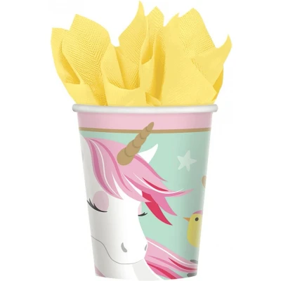 Afbeelding van Magical Unicorn Eenhoorn bekers 266ml 8 stuks