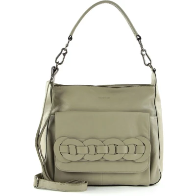 Afbeelding van FREDsBRUDER Leren Schoudertas Link Collection Amura Shoulder Bag Stone Beige