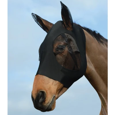 Afbeelding van Weatherbeeta Vliegenmasker Stretch Bug Eye Saver met Oren Zwart/Zwart Cob