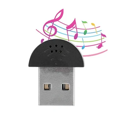 Afbeelding van Mini USB microfoon, draagbare studio spraakmicrofoon Audio opnemen MIC adapter voor computer PC laptop zoomvergadering(Zwart)