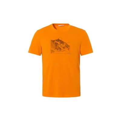Afbeelding van Vaude Tekoa Tshirt print, Heren, Maat: XL, Kurkuma uni