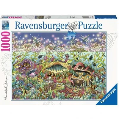 Afbeelding van Ravensburger Puzzel Underwater Kingdom at Dusk Legpuzzel 1000 stukjes