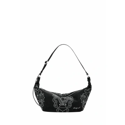 Afbeelding van Desigual Small Studded Handtas, Dames, Maat: One Size, Black