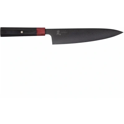 Afbeelding van Yaxell Rei Koksmes 20 cm 69 Lagen Damaststaal VG10 61 HRC Pakkahout Heft