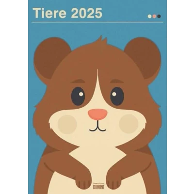 Afbeelding van Dawid Ryski: Tiere 2025 Kinder Kalender Poster Format 50 x 70 cm
