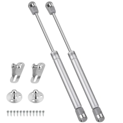 Afbeelding van hicoosee Hydraulische gasveren, 100 N/10 kg gasveer, klepbeslag, gasdrukdemper, gasveren voor kleppen, kastdeur, schokdemper, keukenkast, soft close klepveer, 2 stuks