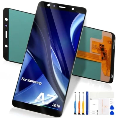 Afbeelding van LCD display voor Samsung Galaxy A7 2018 A750 scherm digitizer SM A750F A750FN A750G touchscreen glas montage reparatie