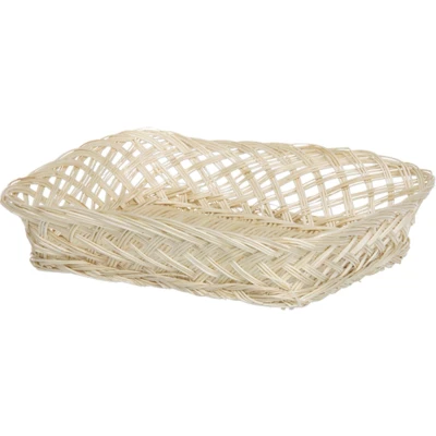 Afbeelding van broodmand rechthoekig 22 x 30 6 cm mandje rotan/riet