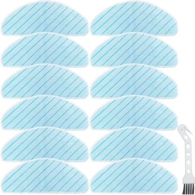 Afbeelding van QAQGEAR Wasbare Dweilpads voor Ecovacs Deebot T9 T9+ AIVI AIVI+ MAX Power Robot Stofzuiger Onderdelen, Herbruikbare Microfiber Dweilen Doek (12 Pack)