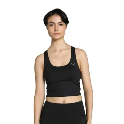 Afbeelding van Puma Studio Foundation CROP TANK Top, Dames, Maat: Large, Black