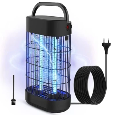Afbeelding van EUQQZU insectenverdelger, 18 W, elektrische 1800 V, uv lamp, vliegenval, effectief plafond 80 m² binnen, insectenval, muggenlamp, muggenval voor slaapkamer, keuken, kantoor, patio