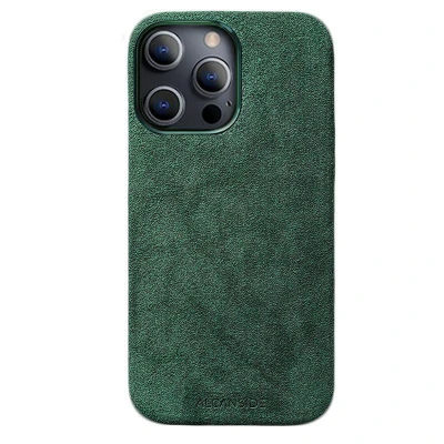Afbeelding van iPhone 13 Pro Alcantara Case Midnight Green