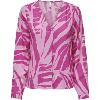 Afbeelding van ONLY ONLGIN L/S V NECK Top PTM Dames Maat XS