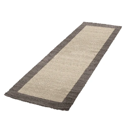 Afbeelding van Vloerkleed Life Shaggy 80x250cm Taupe 123vloerkleed.nl is de online webshop voor vloerkleden en woonaccessoires.