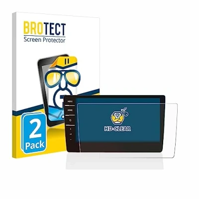 Afbeelding van BROTECT (2 Stuks) Schermbeschermer voor Volkswagen Golf 7 Discover Pro 9.2&quot; 2017 Screen Protector Transparant
