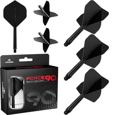 Afbeelding van MISSION FORCE 90 BLACK NO2 DART FLIGHTS INBETWEEN TWEENIE