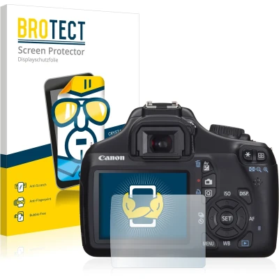 Afbeelding van BROTECT Screenprotector voor Canon EOS 1100D Folie Beschermfolie transparant (2 Stuks)