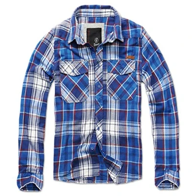 Afbeelding van Brandit Check Shirt Overhemd heren, Blauw, XXL