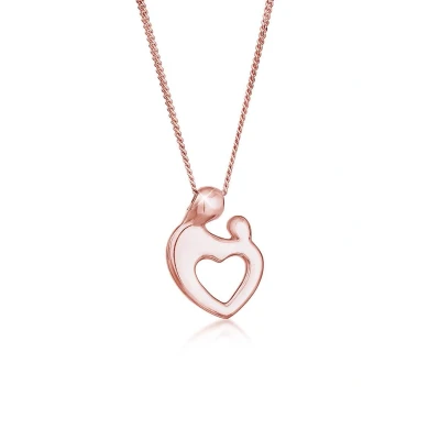 Afbeelding van Elli Heart Design Ketting Rose goldcoloured, Dames, Maat: 55, gold coloured