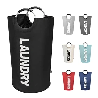 Afbeelding van DOKEHOM 90L grote opvouwbare wasmanden, waszakken, kledingtas (zwart, L) DISPOSABLE