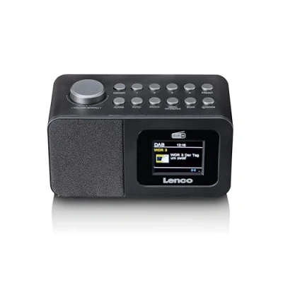 Afbeelding van LENCO CR 625BK DAB+/FM Wekkerradio met kleurendisplay, slaaptimer en dubbel alarm functie Zwart