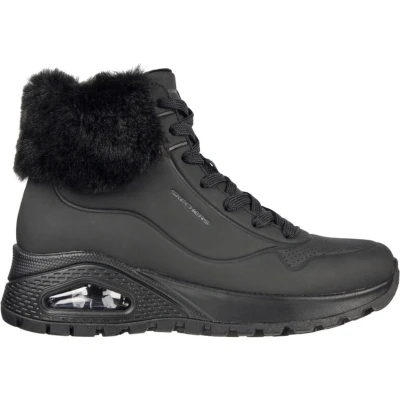Afbeelding van Skechers Uno Rugged Dames Sneakers 167274 bbk Kleur Zwart Maat 39.5