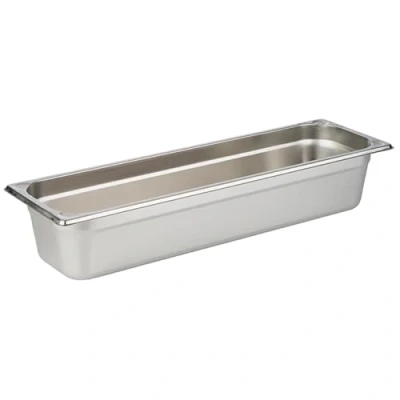 Afbeelding van APS 81804 GN 2/4 container, roestvrij staal Gastronorm afmetingen 165 x 530 mm/hoogte 100 mm/volume 5,6 liter