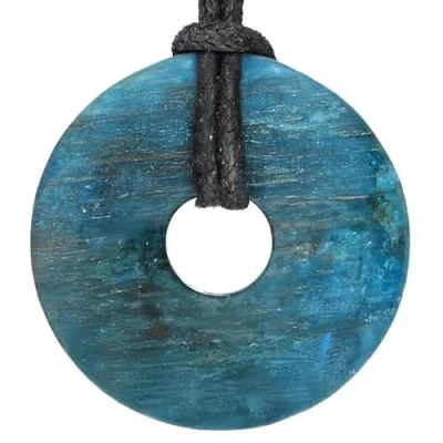 Afbeelding van Lebensquelle Plus Apatiet edelsteen donut Ø 30 mm hanger, edelsteen, Kwarts
