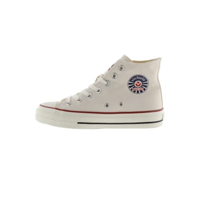 Afbeelding van Victoria Shoes LONA Sneakers hoog, Dames, Maat: 41, Blanco Textiel