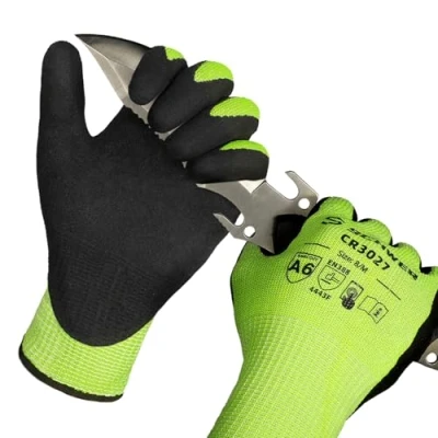 Afbeelding van Schwer ANSI A6 snijbestendige handschoenen, werkhandschoenen, touchscreen handschoenen voor mannen en vrouwen, gebruikt houtbewerking, glassnijden, bouw, 2 paar