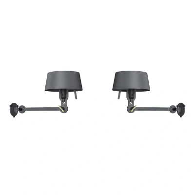 Afbeelding van Tonone Bolt Bed Underfit wandlamp install set van 2 Midnight Grey