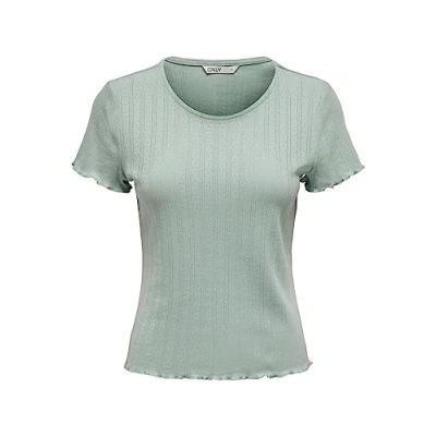 Afbeelding van ONLY Dames Onlcarlotta S/S Top Jrs Noos, Jadzijde, S