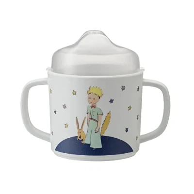Afbeelding van Le Petit Prince Mok met twee handgrepen, antislip, afneembare tuit, melamine, 160 ml