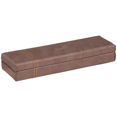 Afbeelding van Rhodia 318873C schooletui Harde etui Kunstleer Chocolade, Oranje